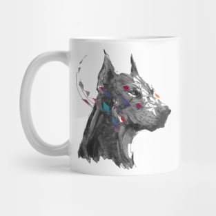 Dog Abstract Splash Mug